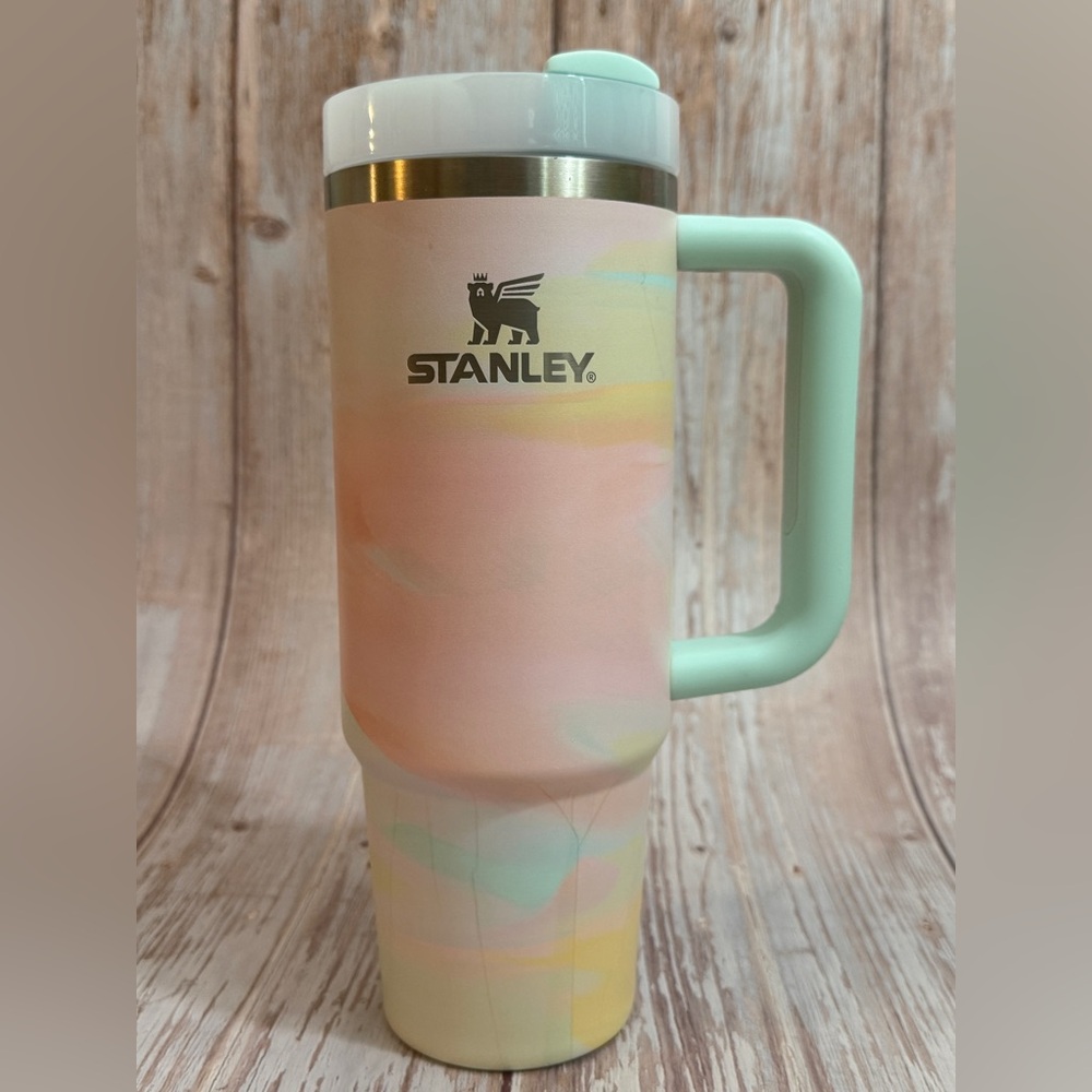 Stanley Quencher H2O FlowState 30oz w/lid Warm Serene Brushstrokes no straw